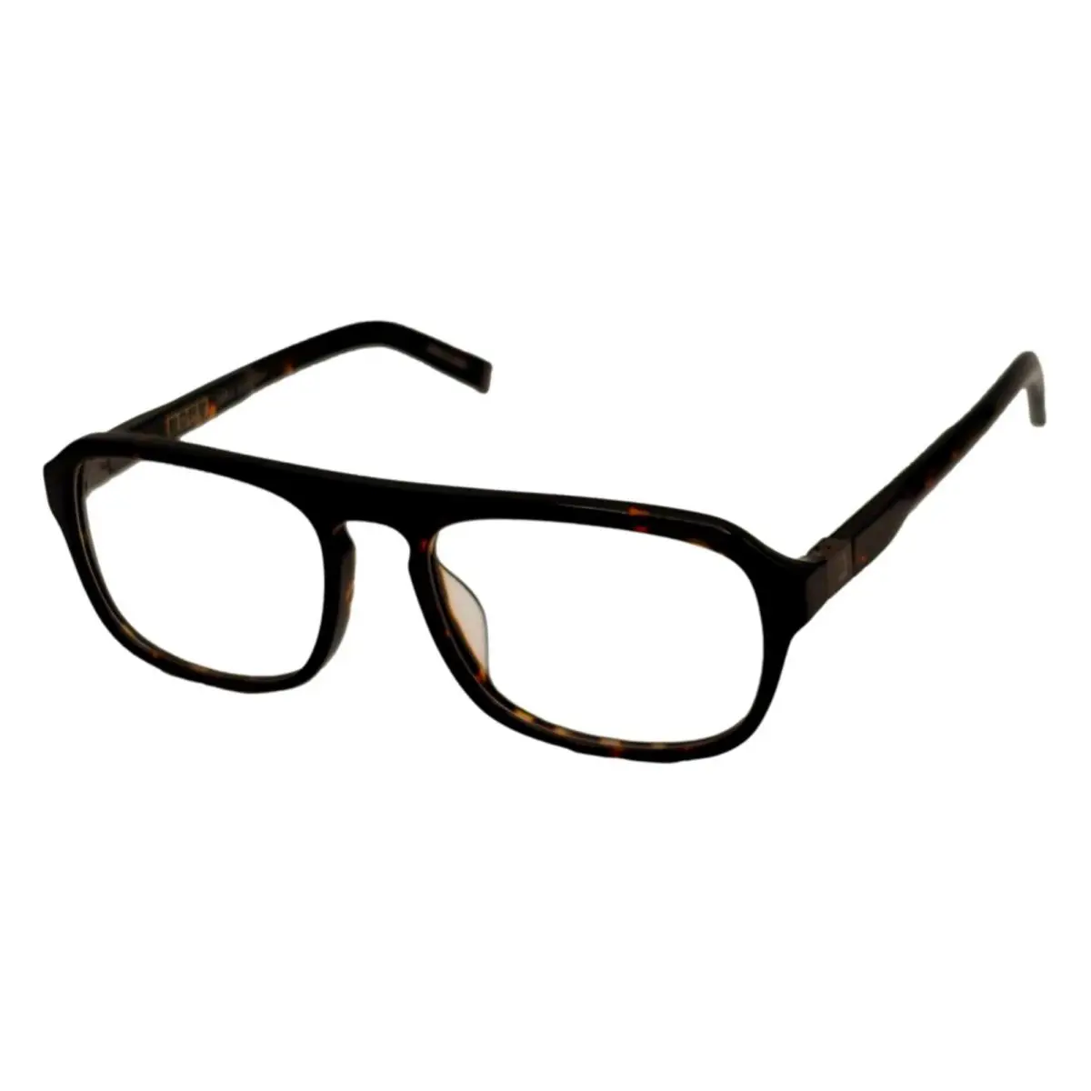 John Varvatos Mens Eyeglass Tortoise Plastic Rectangle Frame V362 55mm