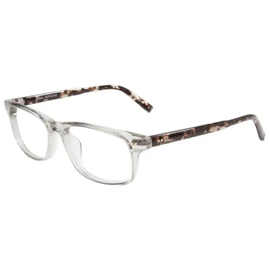 John Varvatos Eyeglasses JV V202 56mm Grey Crystal - Made in Japan