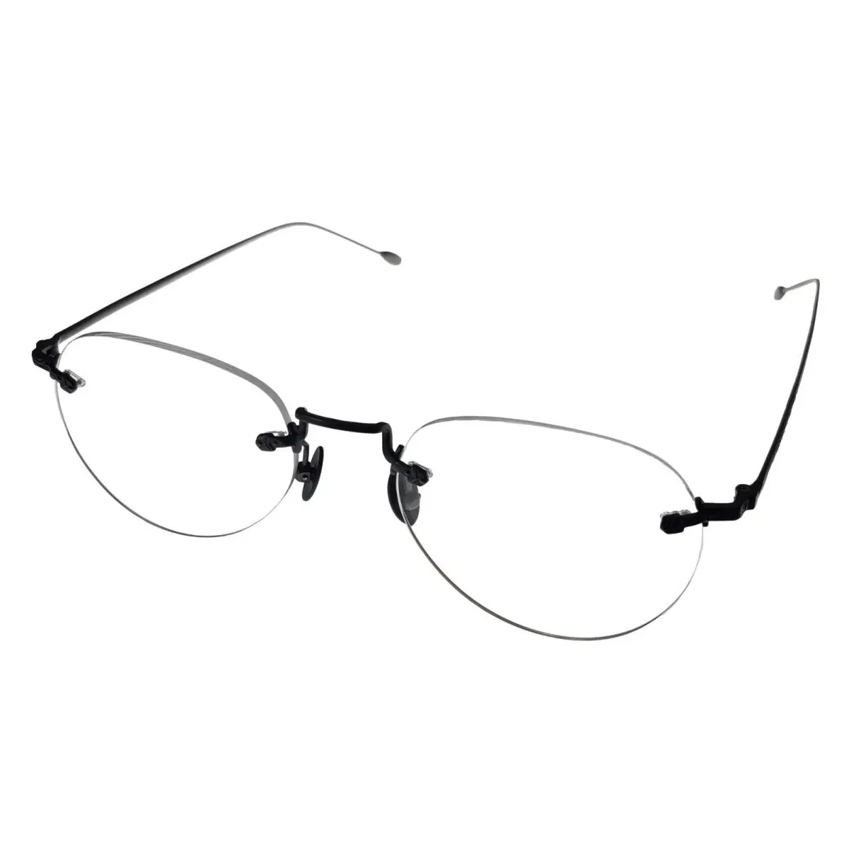 John Varvatos Rimless Round Mens Gunmetal / Metal Eyewear Frame V170. 53mm