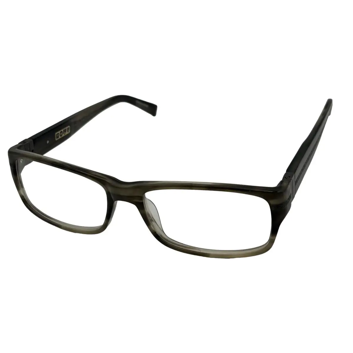 John Varvatos Mens Ophthalmic Eyeglass Plastic Rectangle Frame V339 Smoke 55mm