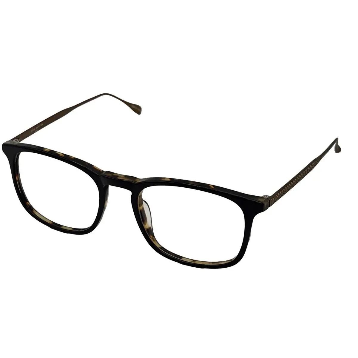John Varvatos Eyeglasses Rectangle Mens Black Tortoise Eyewear Frame V207 54mm
