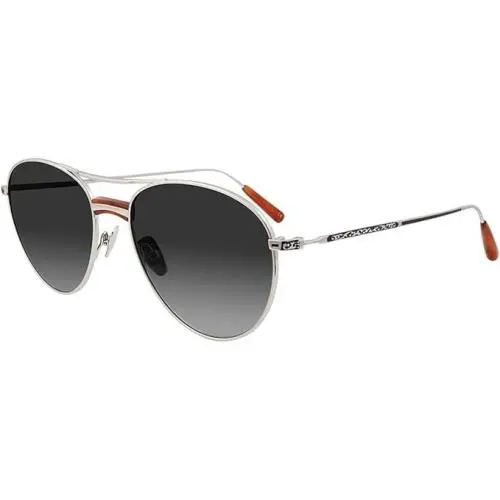 John Varvatos Sunglasses V533 55mm Silver / Grey Gradient - Made in Japan