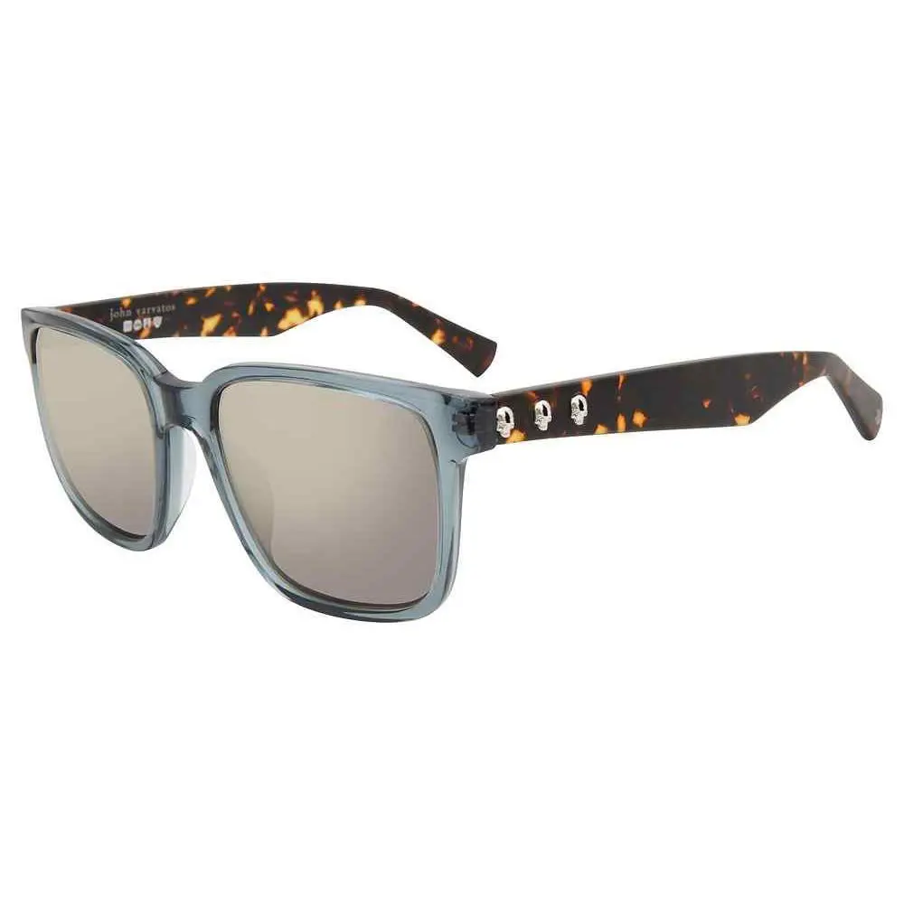 Mirrored  Sunglasses SJV554 Blue Crystal 56-19-145 w/ Case by John Varvatos