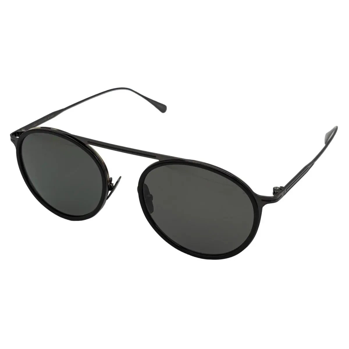 Mens Round Plastic Black Tortoise Sunglass V528 by John Varvatos