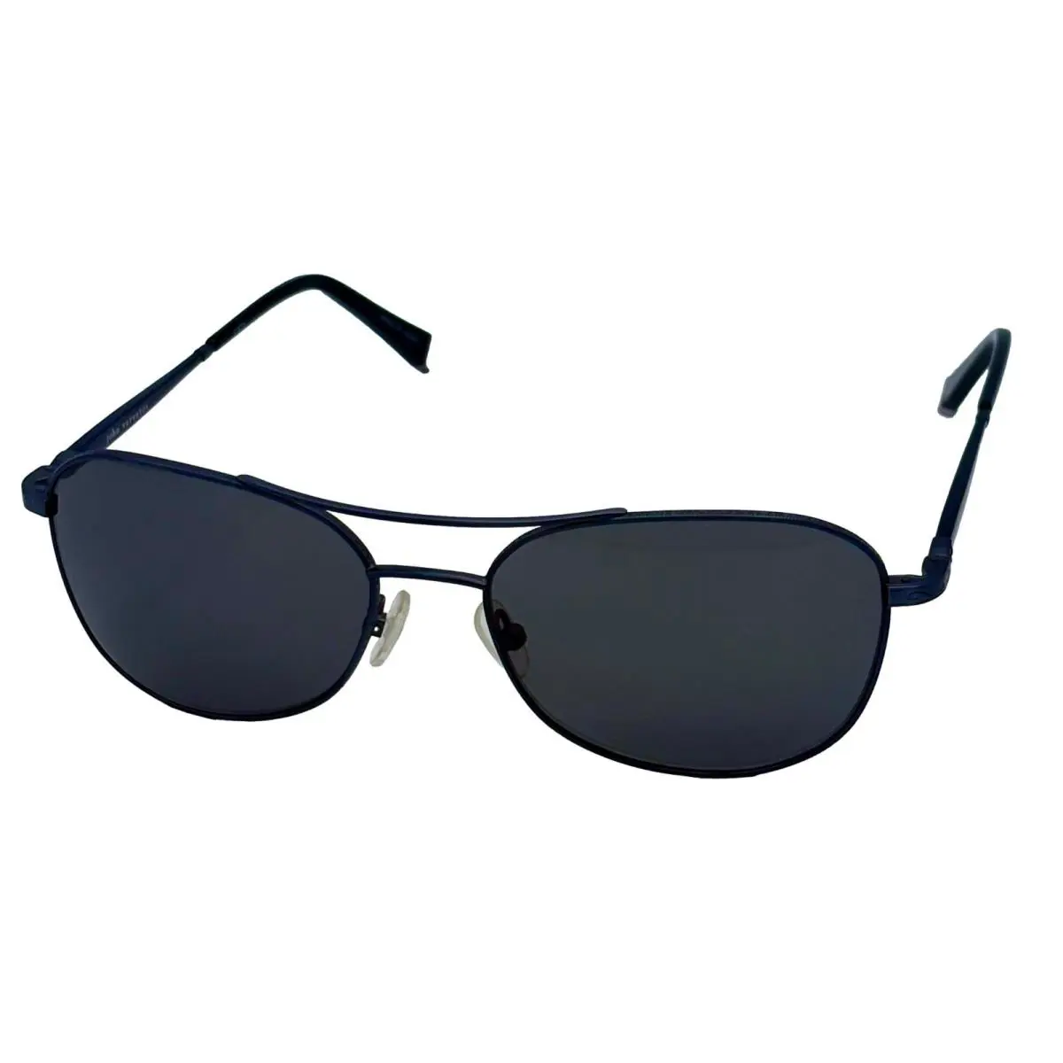 John Varvatos Mens Navy Metal Aviator Sunglass Smoke Lens V788. 58mm