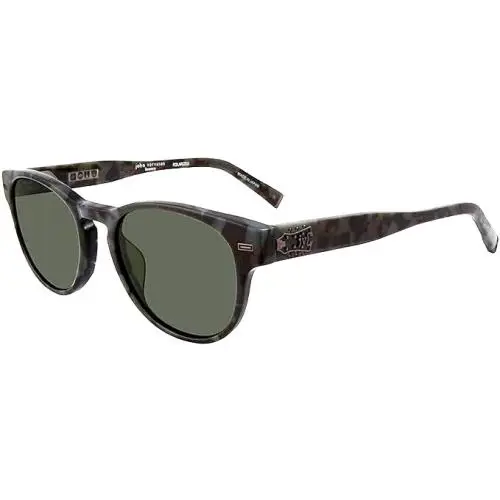 John Varvatos Sunglasses V532 51mm Smoke Tortoise Polarized - Made in Japan - Frame: Smoke Tortoise, Lens: Green
