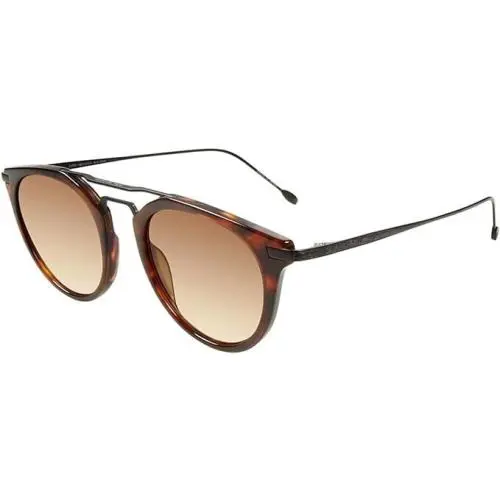 John Varvatos Hudson Sunglasses V522 Brown / Brown Gradient - Frame: Brown, Lens: Brown Gradient