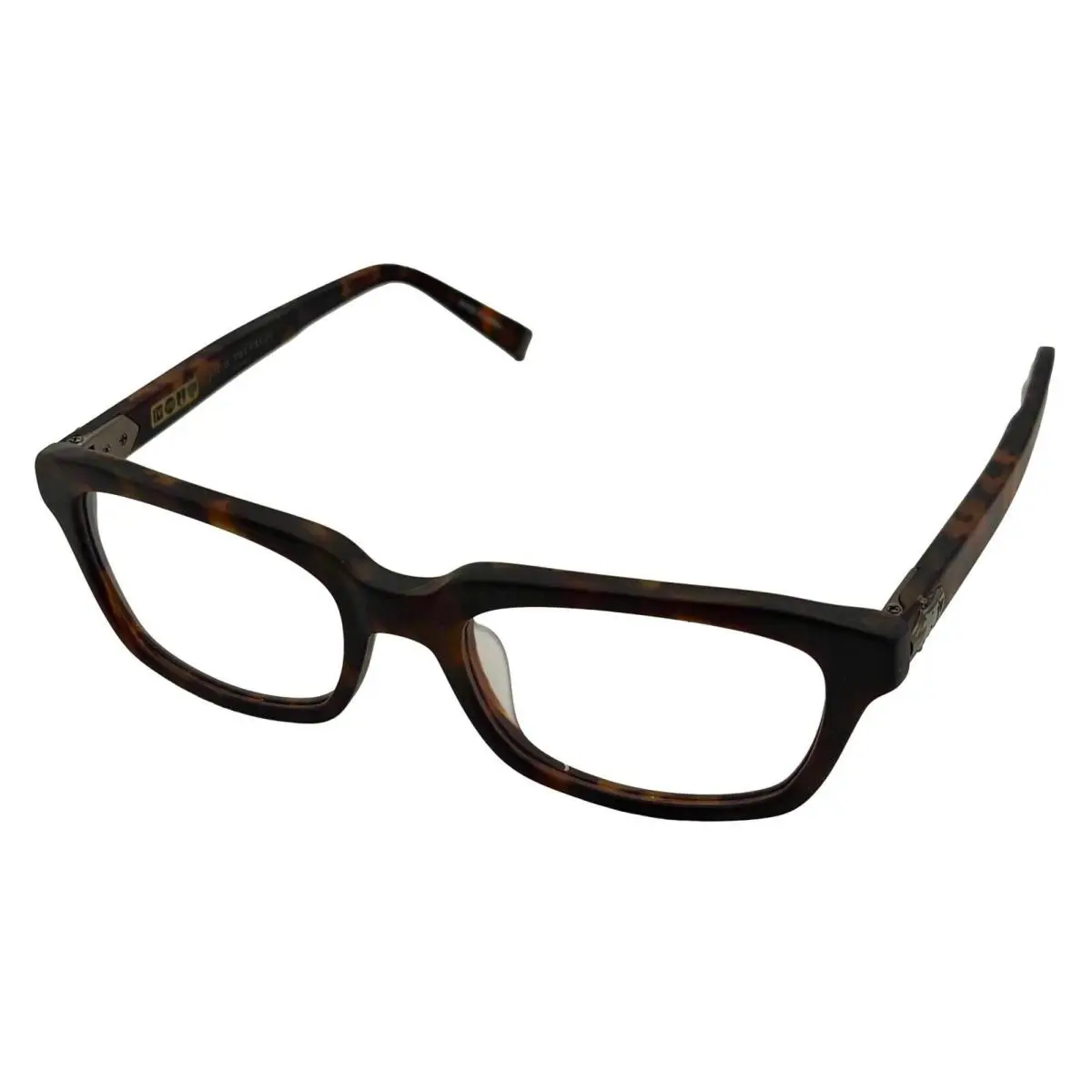 John Varvatos Mens Eyeglass Plastic Rectangle Frame V357 Matte Tortoise 52