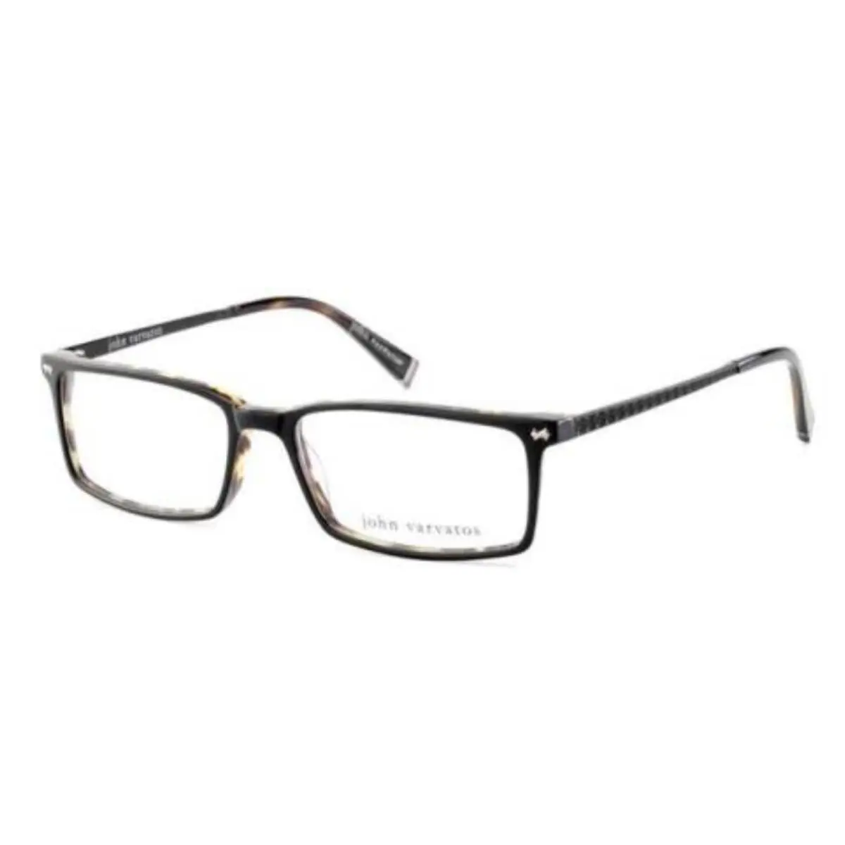 Rx-able Eyeglasses V336 55-16 Shiny Black Tortoise Frames by John Varvatos