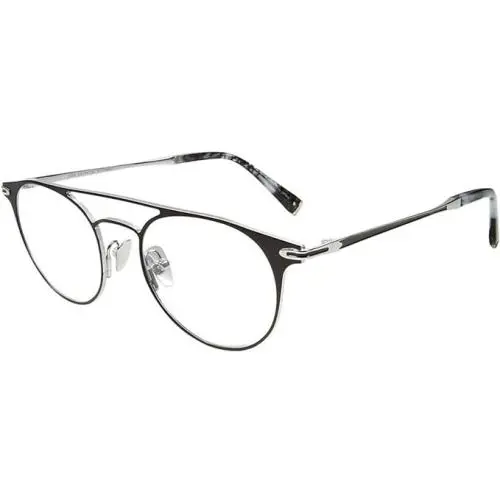 John Varvatos Eyeglasses JV V169 Black Silver 49mm Titanium - Made in Japan
