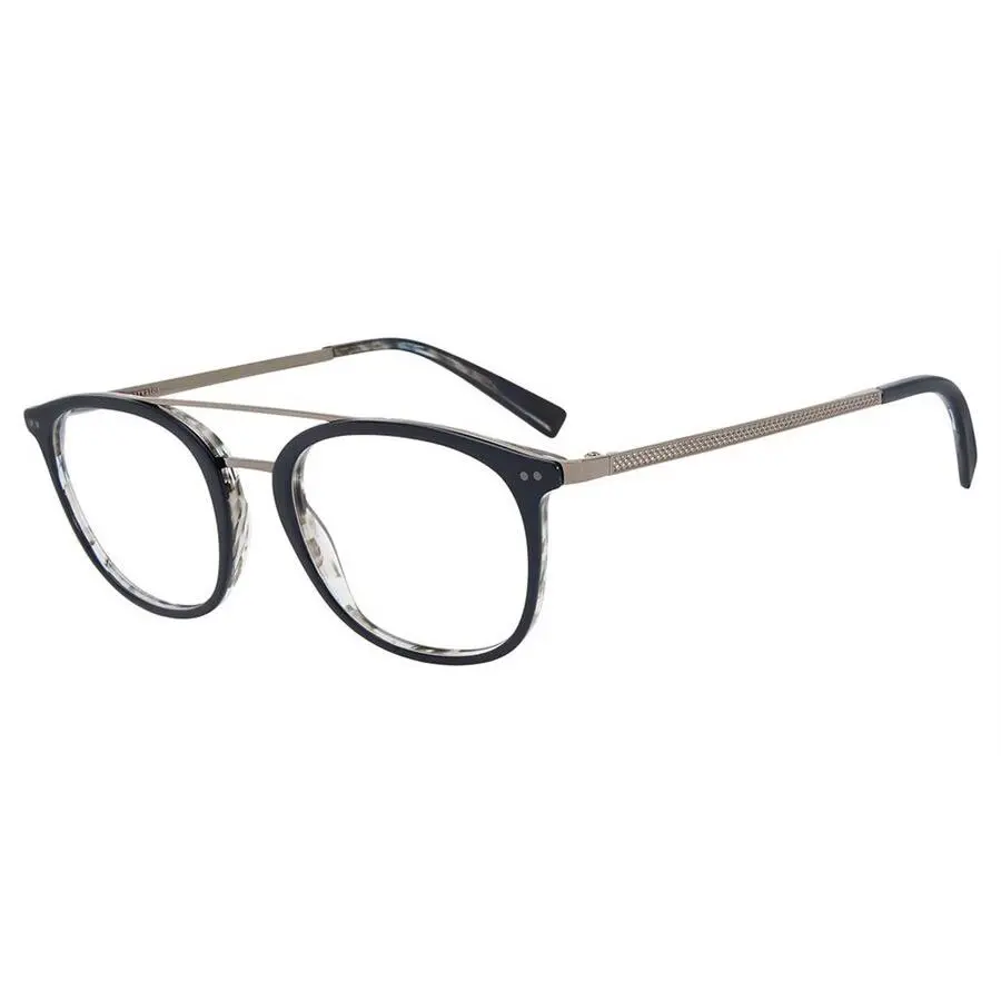 John Varvatos Eyeglasses JV V378 49mm Navy Smoke / Gunmetal - Made in Japan - Frame: Navy Smoke