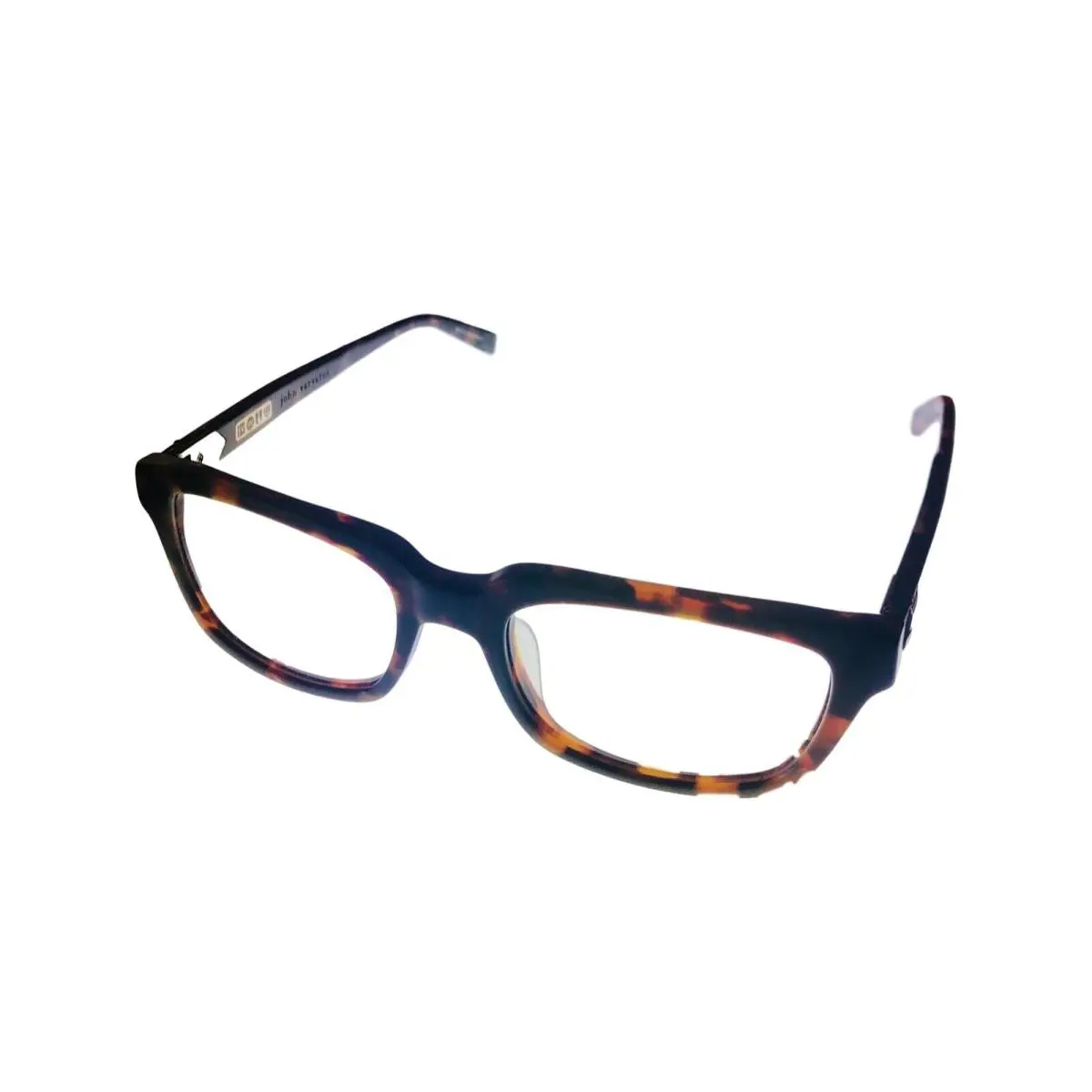 Mens Ophthalmic Eyeglass Plastic Rectangle Frame V357 Black by John Varvatos