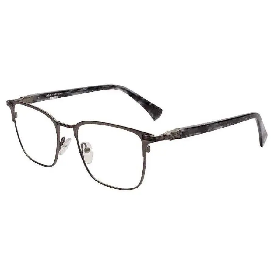 Eyeglasses JV V189 Gunmetal 52mm - Made in Japan by John Varvatos