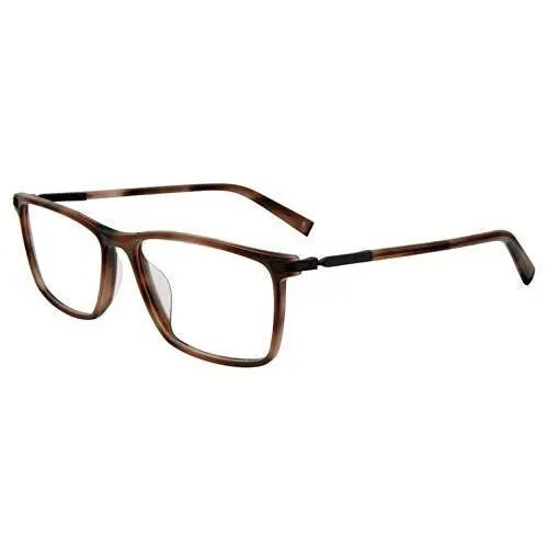 John Varvatos V408 Unisex Eyeglasses Frame in Brown Beige Tortoise Black 58 mm