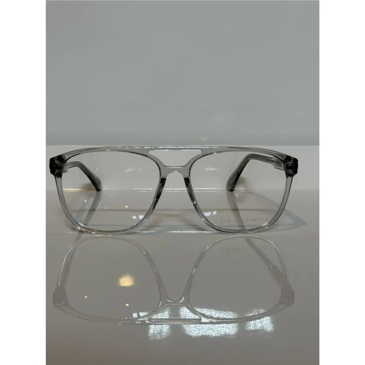 John Varvatos V424 Crystal Gray Smoke Men’s Eyeglasses 56mm