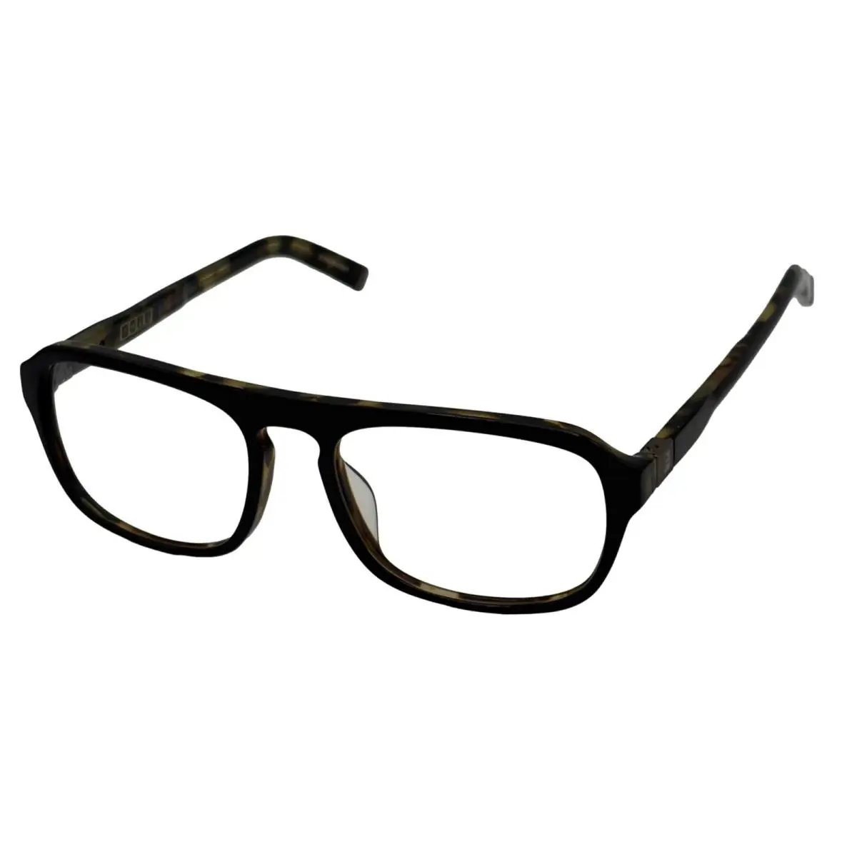 John Varvatos Mens Eyeglass Plastic Rectangle Frame V362 Black Tort 55mm