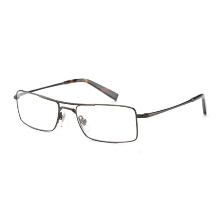 Eyeglasses JV V138 Matte Brown 54mm Rectangle - Made in Japan by John Varvatos