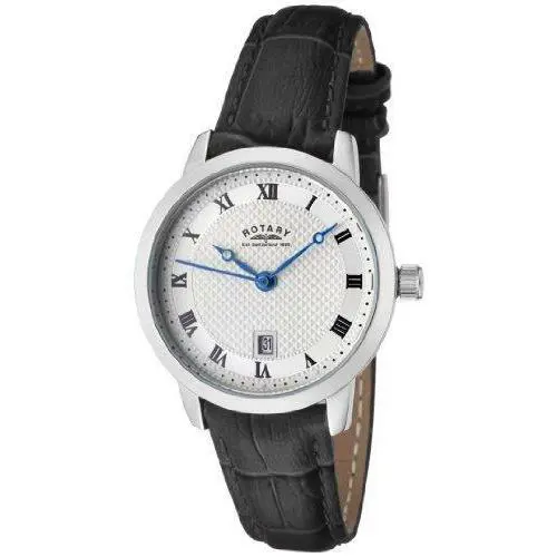 LS42825/01 Ladies Analog Silver Dial Watch Leather by Rotary