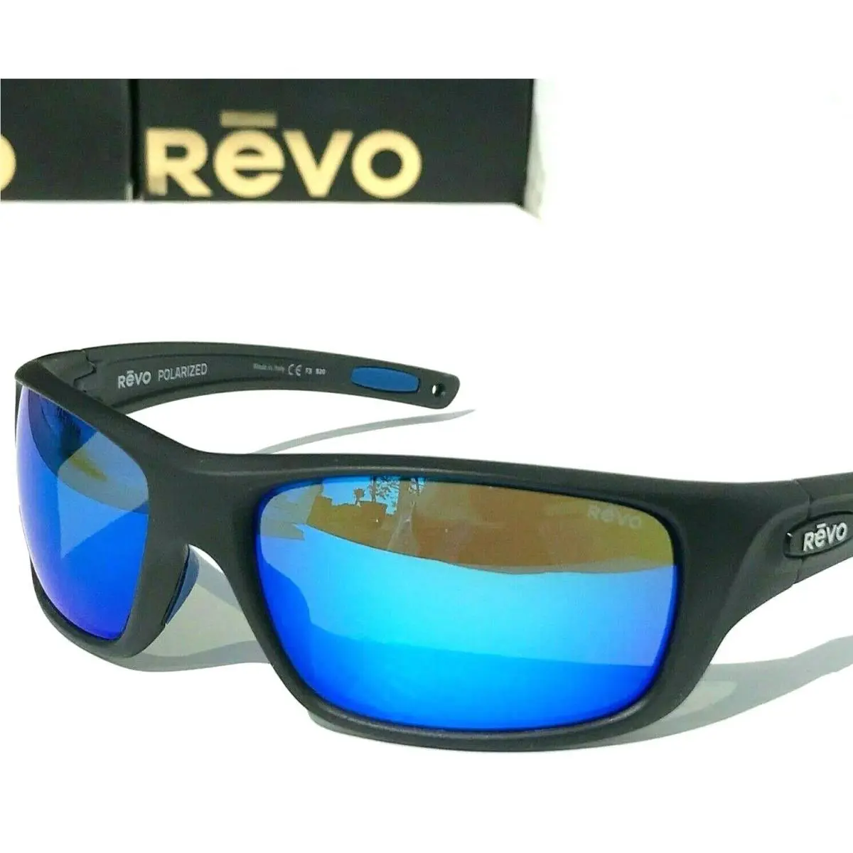 Revo Sunglasses Jasper: Polarized Crystal Glass Lens with Large Rectangle