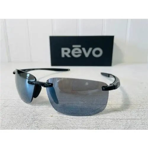 RE4059 01 GY Descend N Shiny Black w/ Graphite Lenses Polarized Suns by Revo