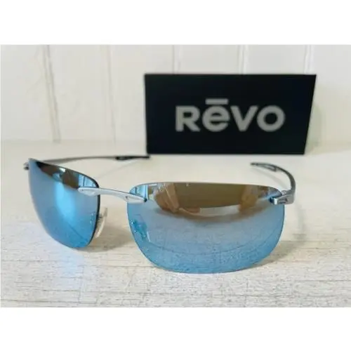 RE1170 03 BL Descend Z Satin Chrome W/polarized Blue Water Lenses Suns by Revo