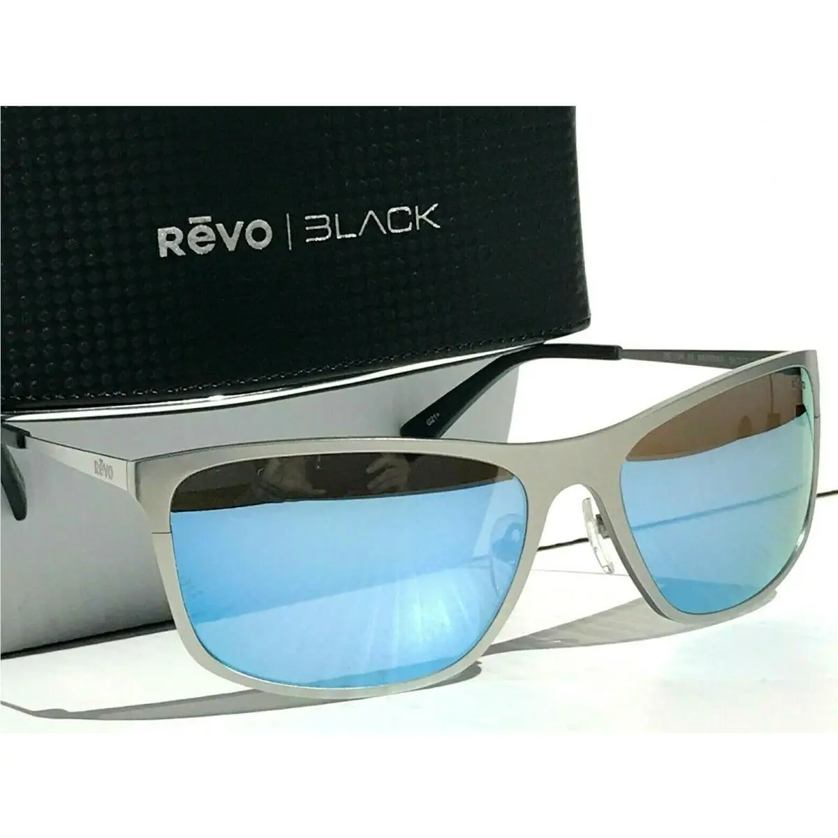 Meridian Satin Chrome Polarized Blue Water Lens Sunglass 1194 03 BL by Revo