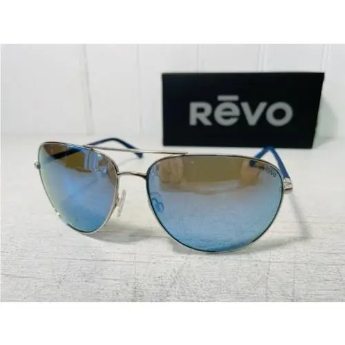 RE1083 03 BL Tarquin Chrome Frame w/ Blue Water Polarized Lenses Suns by Revo