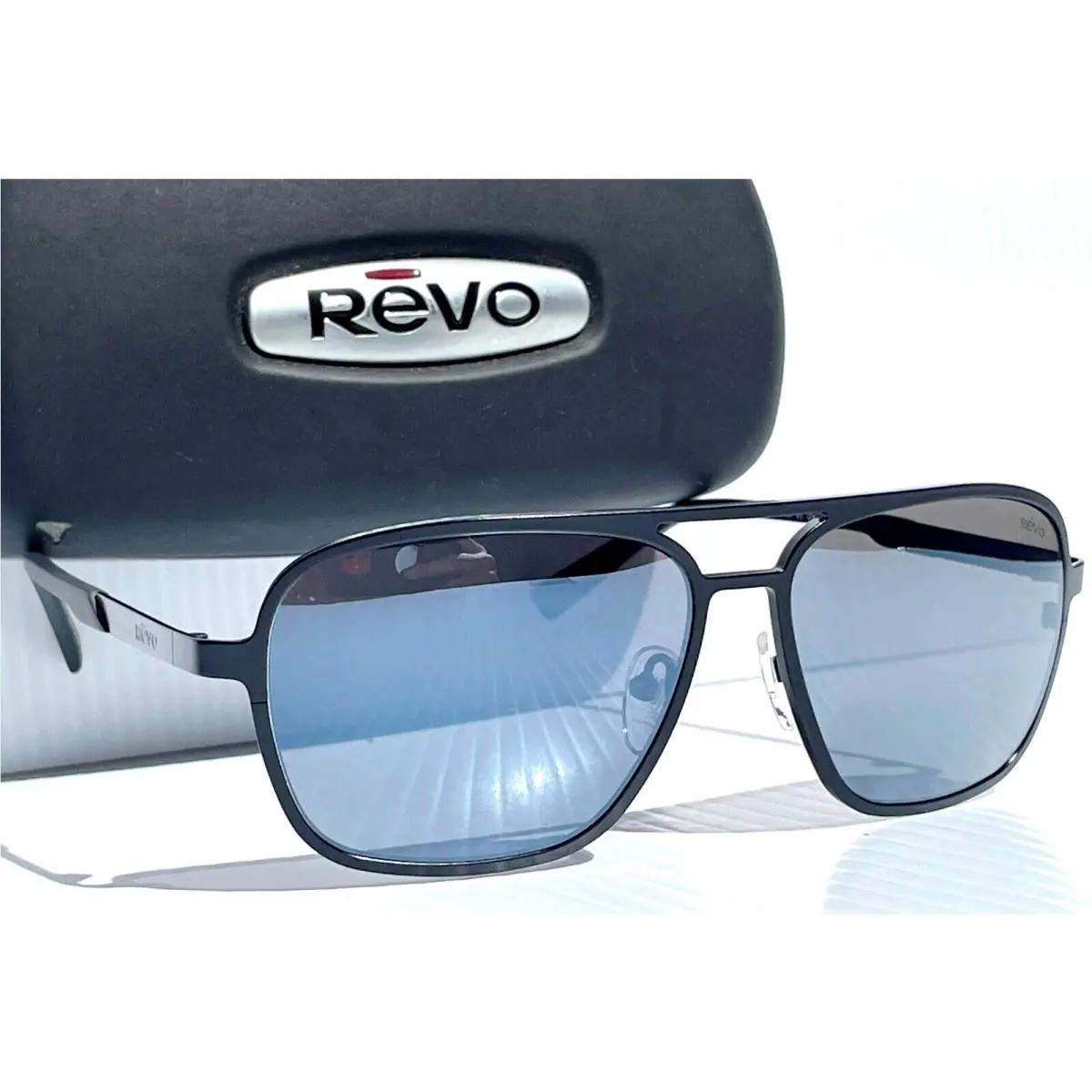 Revo Horizon Sunglasses Satin Black Polarized Grey Lens RE 1193 01 GY