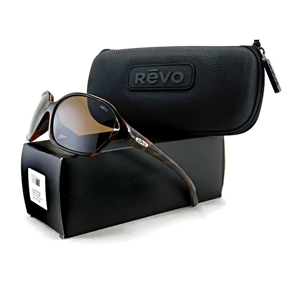 Skylar Sunglasses RE1038 02 - Tortoise / Polarized HD Brown Lens by Revo