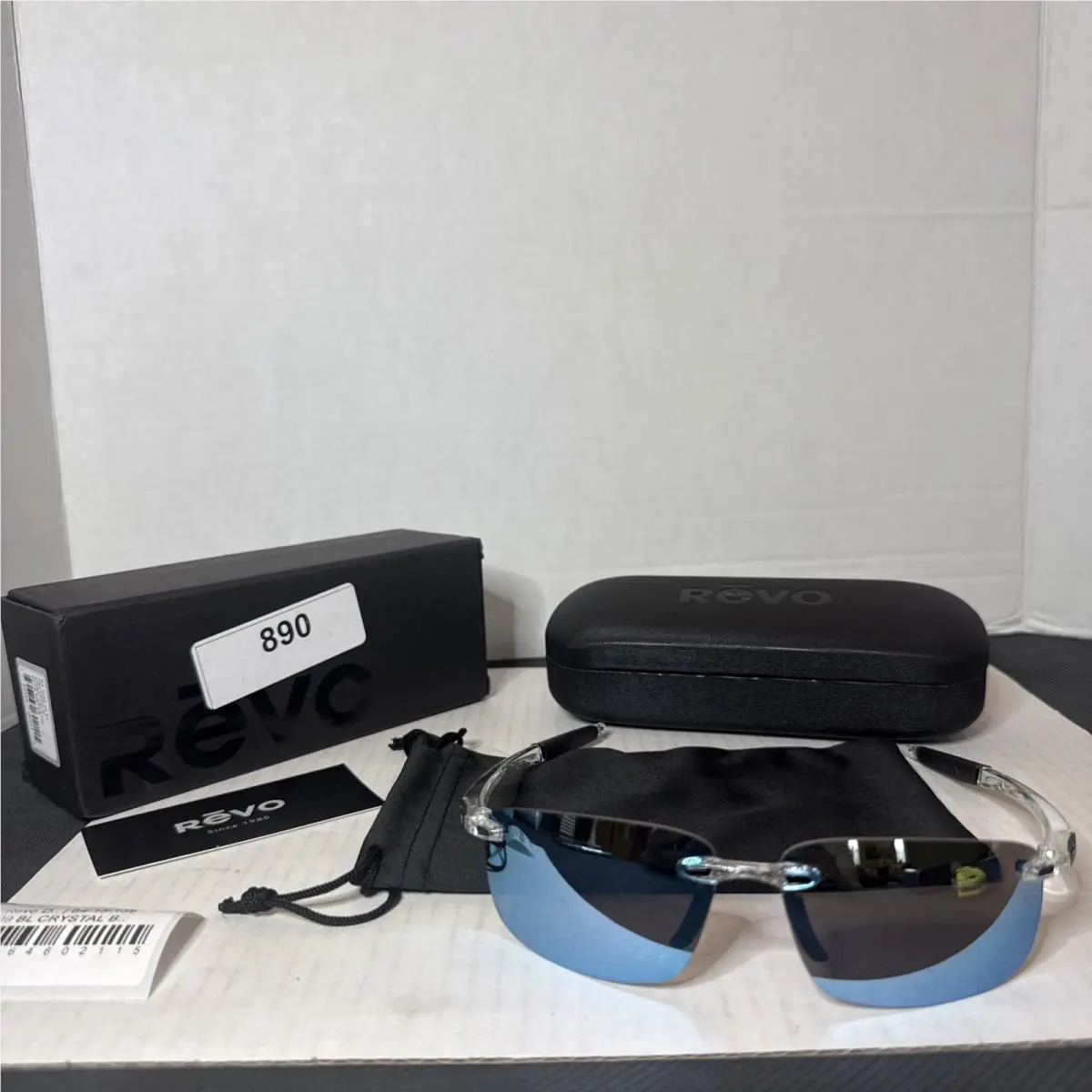 Revo RE4059 09 BL Descend N Crystal w/ Blue Water Polarized Lenses Sun 64 13 139 - Frame: Blue, Lens: Blue