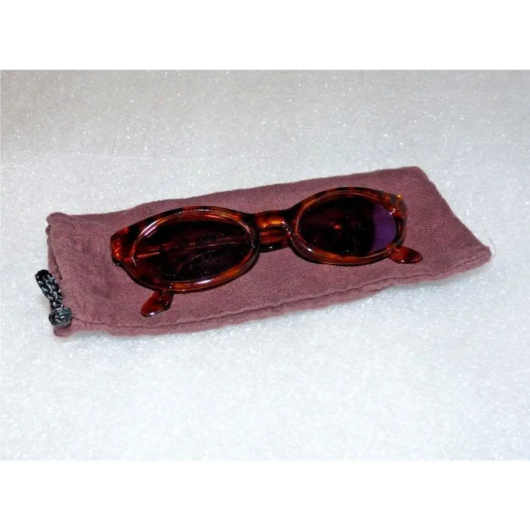 Vintage Revo 1011 008 Peeky Boo Sunglasses Yellow Tortoise Shell Made in Italy