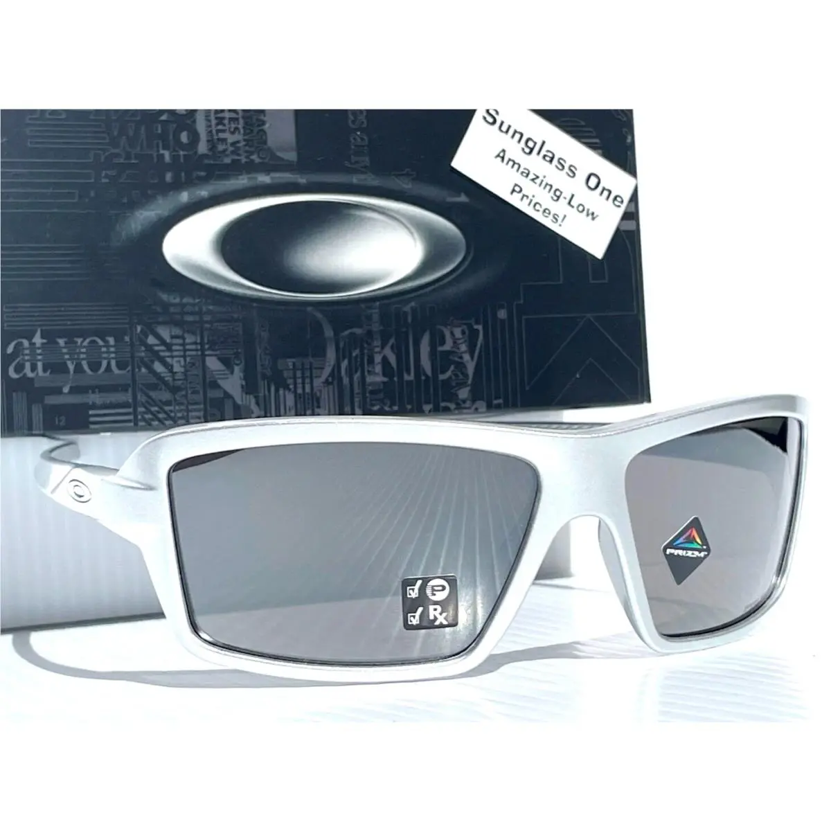 Oakley Cables X-silver Polarized Prizm Black Lens Sunglass 9129-12
