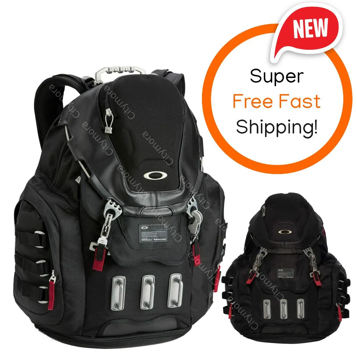 34L Capacity Men`s Kitchen Sink Backpack One Size Black 92060AODM by Oakley