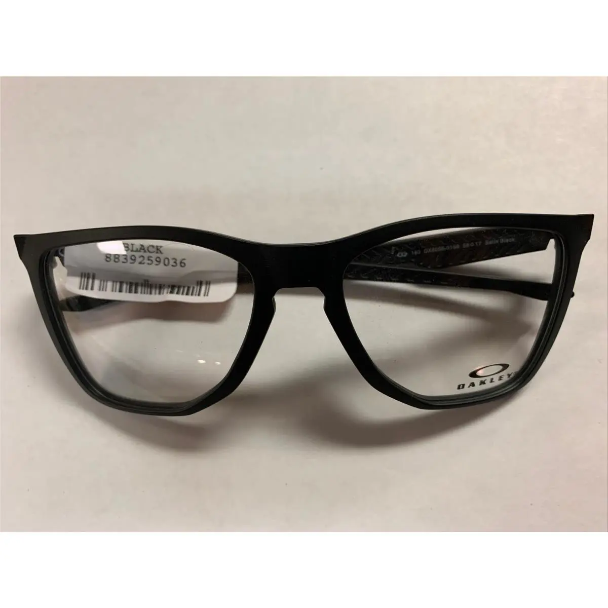 Oakley Cut OX8058 0156 Eyeglasses Satin Black Frame Demo Lens 56-17-140