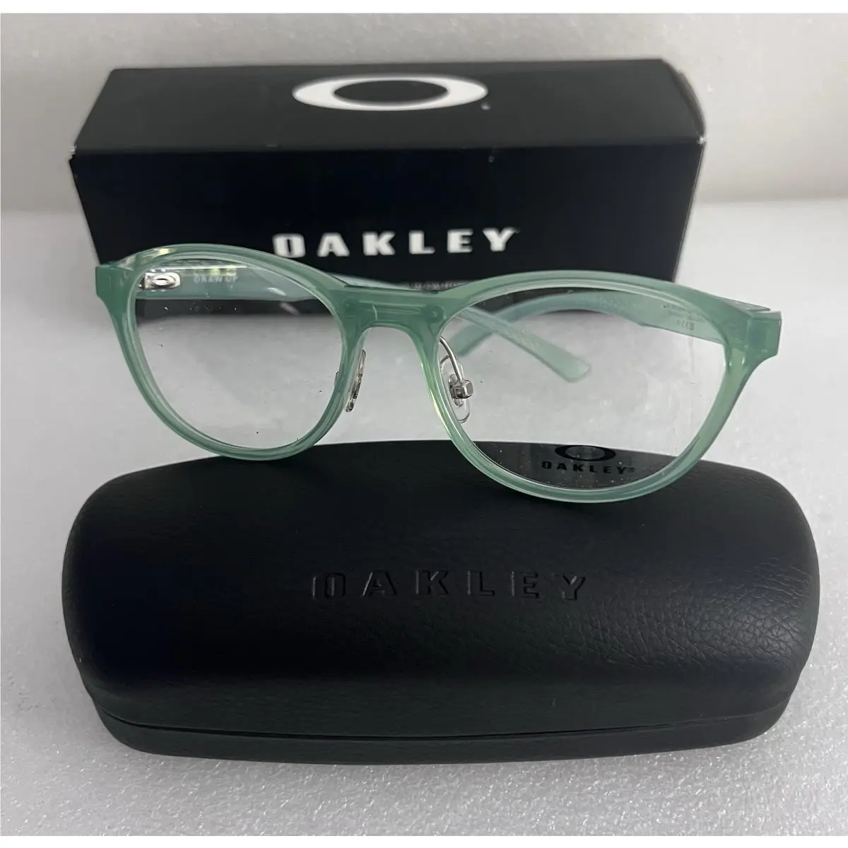 Oakley Women`s OX8057 Draw Up RX Eyewear Frames Demo Lens Transparent Jade