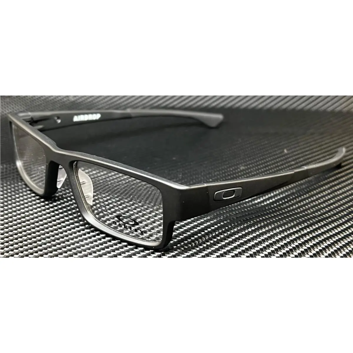 OX8046 0157 Satin Black Men`s 57 mm Eyeglasses by Oakley