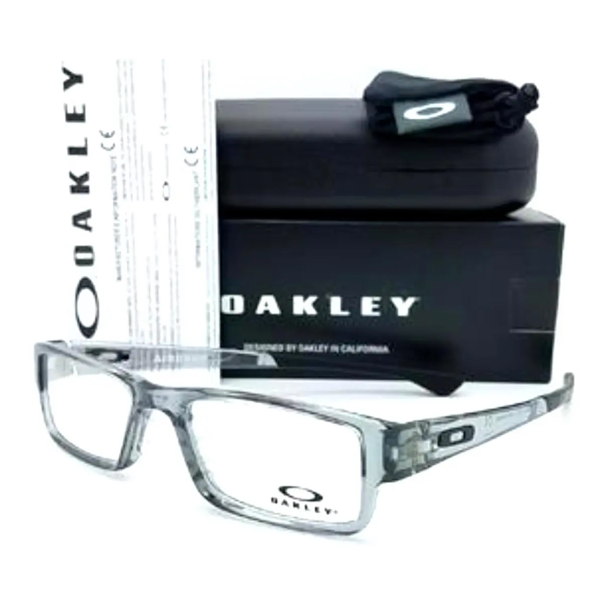 Eyeglasses Airdrop OX8046-0355 Large 55-18 143 Grey Shadow Frames by Oakley