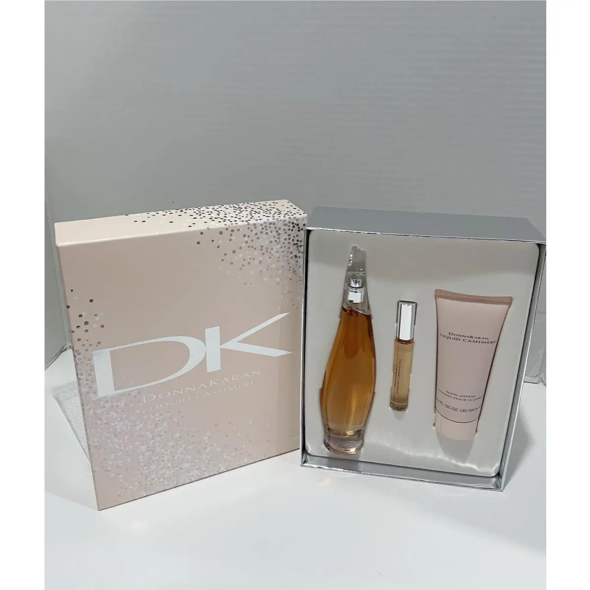 Donna Karan Liquid Cashmere 3PC Set Women 3.4OZ/100ML Eau DE Parfum Spray