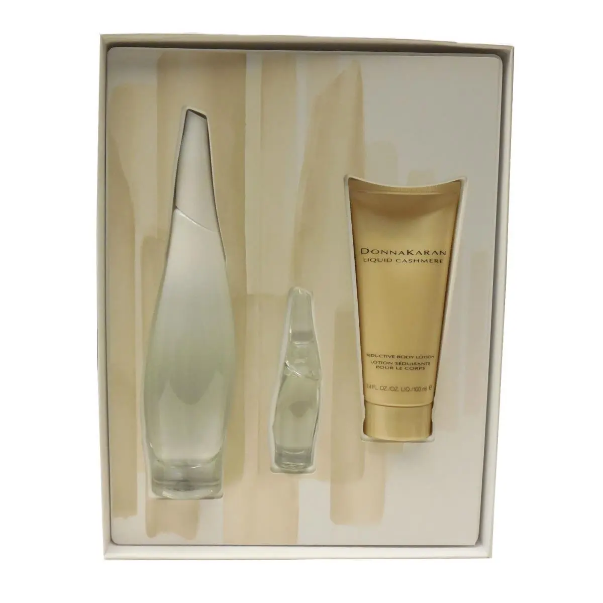 Donna Karan Liquid Cashmere White Gift Set with Eau DE Parfum Spray 100ML