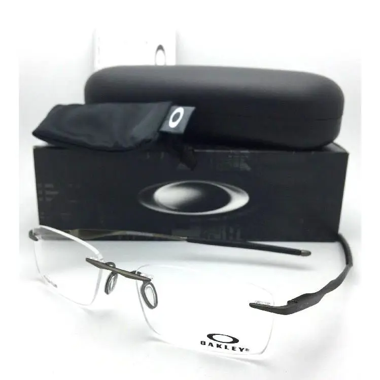 Oakley Titanium Eyeglasses Wingfold Evr OX5118-0153 Rimless Satin Pewter Frames