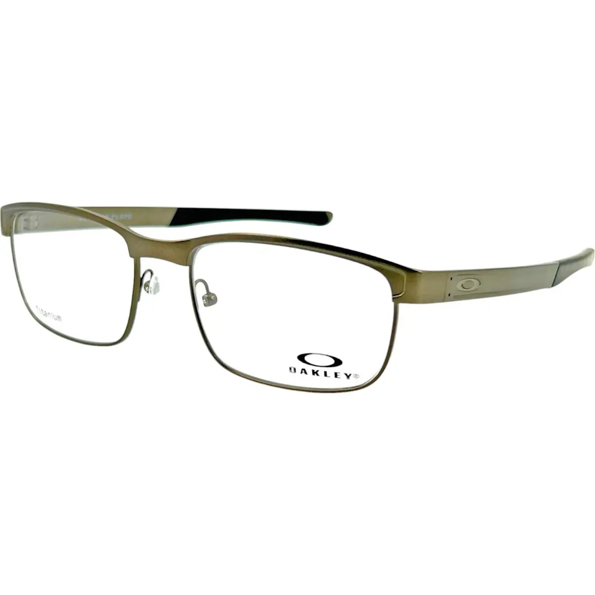 Oakley Surface Plate OX5132 Mens Metal Eyeglass Frame 0254 Pewter 54-18 Titanium - Frame: Gray