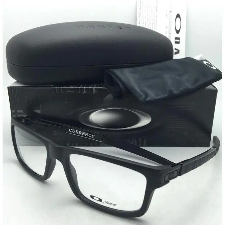 Oakley Eyeglasses Currency OX8026-0154 54-17 Satin Black Frames /demo Lenses