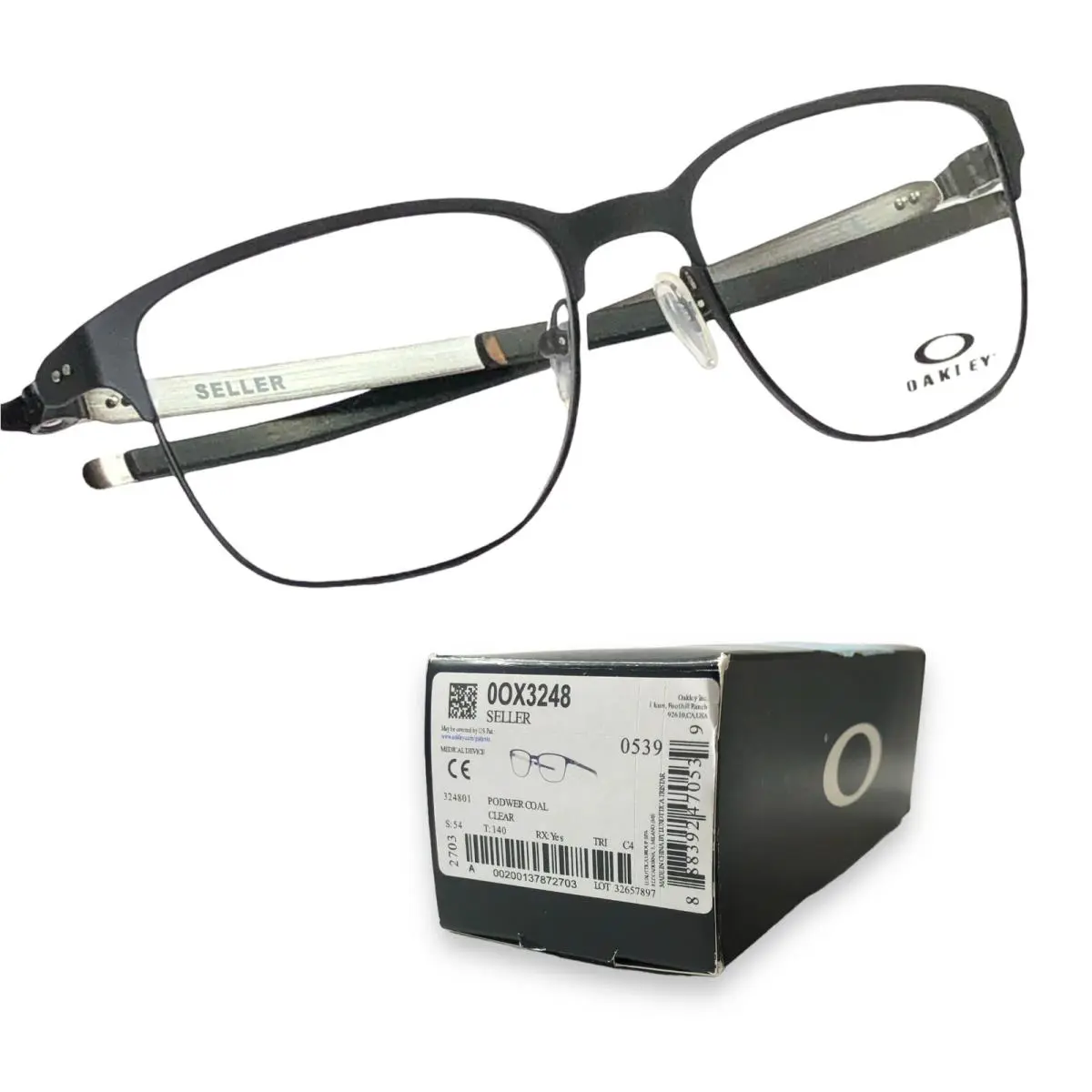 OX3248 01 Seller Eyeglasses Frame Podwer Coal 54-18 by Oakley