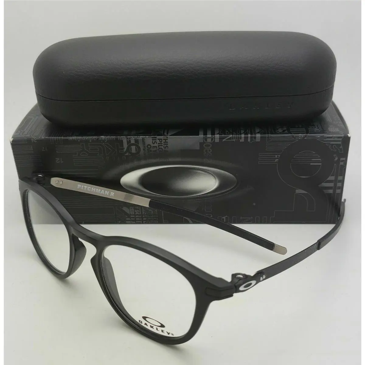 Oakley Eyeglasses Pitchman R OX8105-0150 50-19 Matte Black Silver Frames