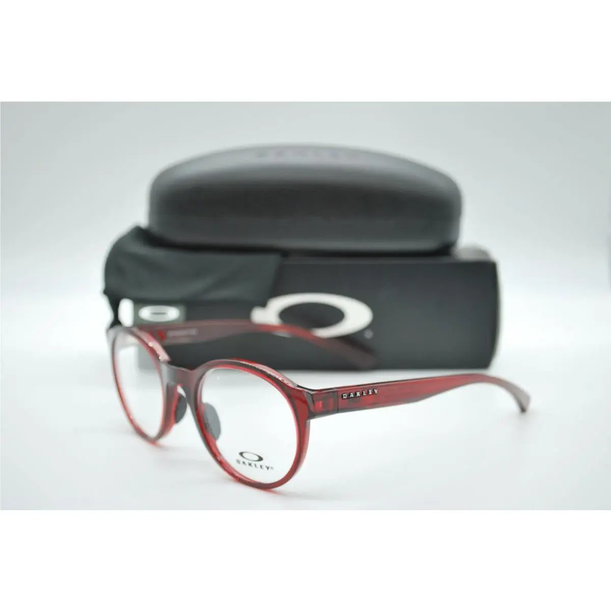 Oakley OX8176-0449 Spindrift Trans Red Eyeglasses Frame RX 49-20