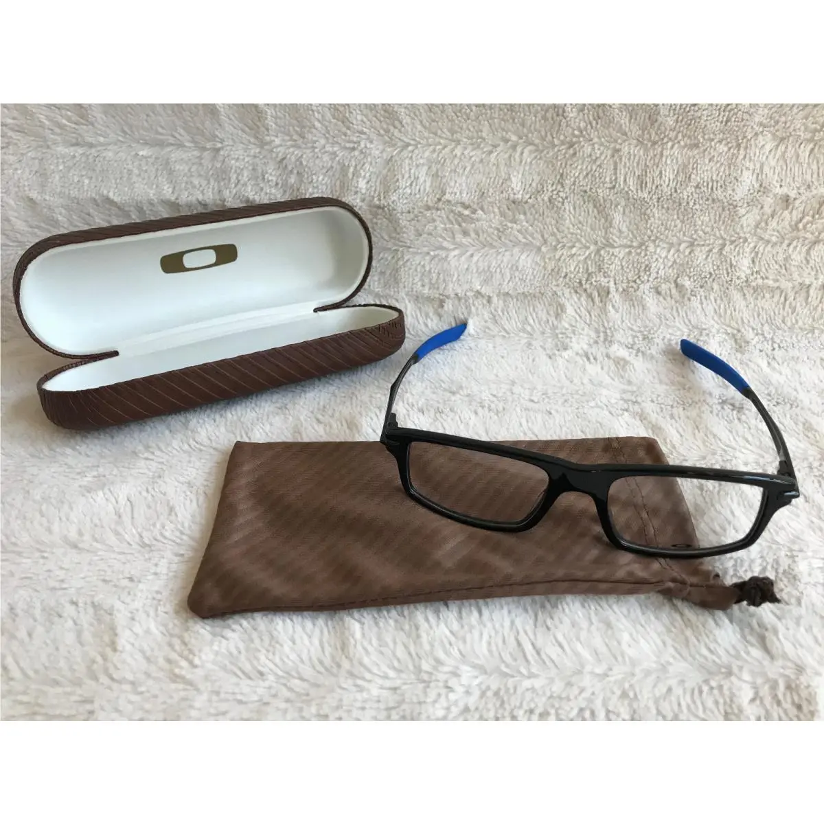 RX Eyeglasses Glasses Frame Polished Black Royal Blue OX1100-0351 by Oakley
