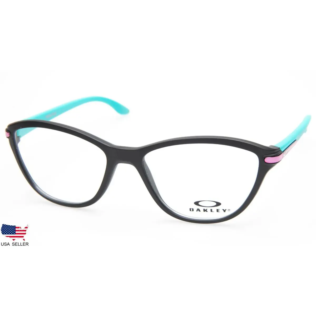 Twin Tail OY8008-0150 Satin Black Eyeglasses Glasses Frame 50-15-127 B36mm by Oakley