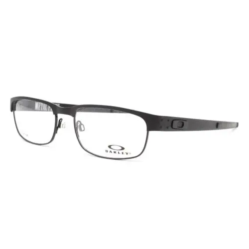 Oakley Metal Plate OX5038-05 Matte Black 55mm Rectangular Men`s Eyeglasses