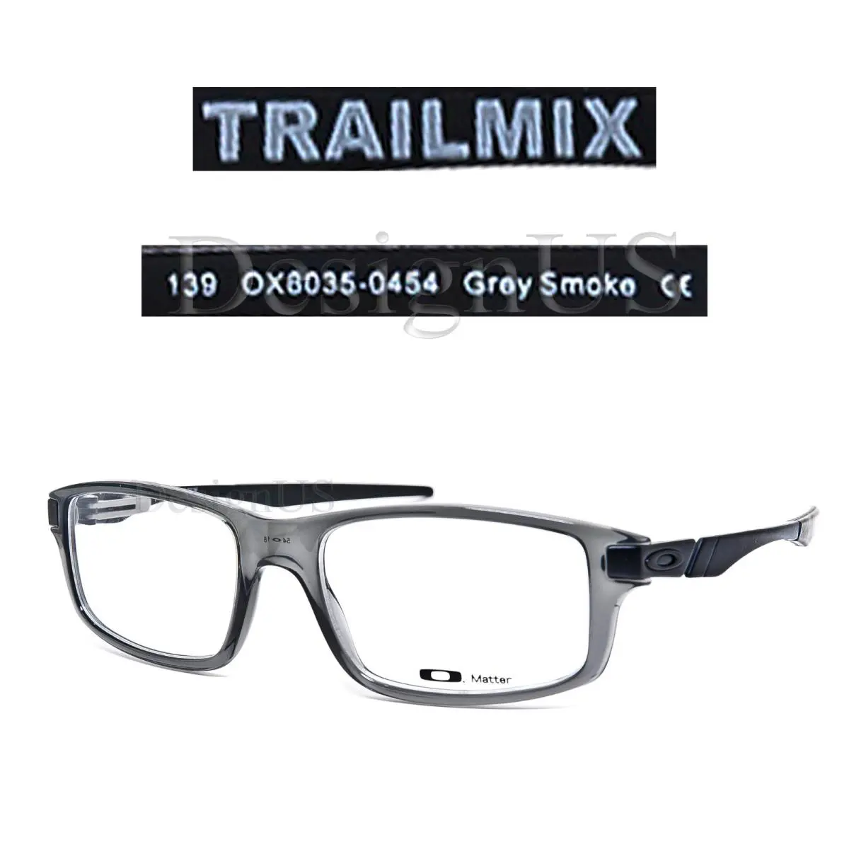 Trailmix OX8035-0454 Grey Smoke 54/18/139 Eyeglasses by Oakley