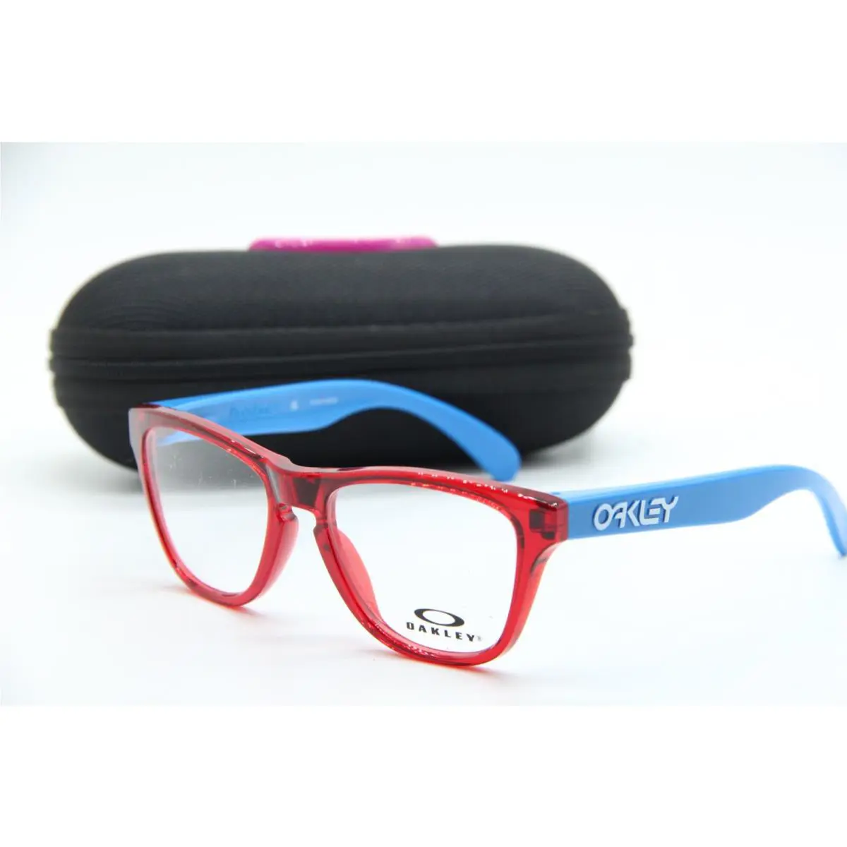 Oakley OY8009F-0246 Translucent Red Blue Eyeglasses 46-15